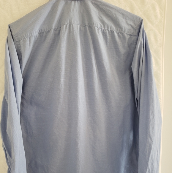 Perry Ellis Portfolio Striped Print Slim Fit Dress Shirt - Picture 5 of 5